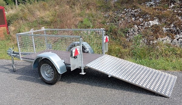 Remorque routière pour 2 bacs de 360L ou 1 bac de 660L - Devis sur demande